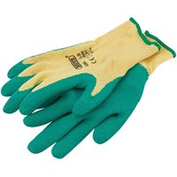 Draper Heavy Duty Latex Coated Work Gloves Green M Draper Heavy Duty Latex Coated Work Gloves Green M