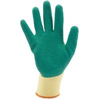 Draper Heavy Duty Latex Coated Work Gloves Green L Draper Heavy Duty Latex Coated Work Gloves Green L