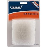 Draper Tile Spacers 3mm Pack of 250 Draper Tile Spacers 3mm Pack of 250