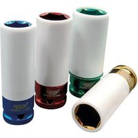 Draper 4 Piece 1/2" Drive Wheel Nut Socket Set for Alloy Wheels 1/2" Draper 4 Piece 1/2" Drive Wheel Nut Socket Set for Alloy Wheels 1/2"