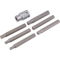 Draper Expert 7 Piece 1/2" Drive Bit Holder and Hexagon Bit Set 1/2" Draper Expert 7 Piece 1/2" Drive Bit Holder and Hexagon Bit Set 1/2"