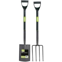 Draper 83971 Carbon Steel Garden Fork and Spade Set