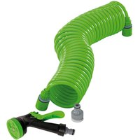 Draper Recoil Hose and Spray Gun Set 3/8" / 9.5mm 10m Green Draper Recoil Hose and Spray Gun Set 3/8" / 9.5mm 10m Green