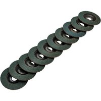 Draper Zirconium Oxide Flap Discs 115mm 80g Pack of 10 Draper Zirconium Oxide Flap Discs 115mm 80g Pack of 10