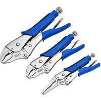 Draper Expert 3 Piece Soft Grip Self Grip Plier Set Draper Expert 3 Piece Soft Grip Self Grip Plier Set