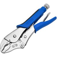 Draper Soft Grip Curved Jaw Self Grip Pliers 250mm Draper Soft Grip Curved Jaw Self Grip Pliers 250mm