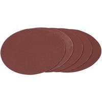 Hook and Loop Aluminium Oxide Sanding Discs, 180mm, 100 Grit (Pack of 5) (93426)