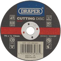 Draper 94767 Metal Cutting Disc, 75 x 1 x 10mm - 94767