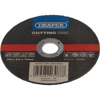 Draper Metal Cutting Disc 100mm 2.5mm 16mm Draper Metal Cutting Disc 100mm 2.5mm 16mm
