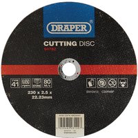 Draper Flat Stone Cutting Disc 230mm 2.5mm 22mm Draper Flat Stone Cutting Disc 230mm 2.5mm 22mm