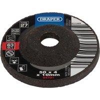 Draper DPC Depressed Centre Metal Grinding Disc 50mm 4mm 10mm Draper DPC Depressed Centre Metal Grinding Disc 50mm 4mm 10mm