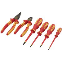 Draper 6 Piece XP1000 VDE Insulated Screwdriver and Pliers Set Draper 6 Piece XP1000 VDE Insulated Screwdriver and Pliers Set