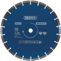 Draper Segmented Diamond Blade 300mm Pack of 1 Draper Segmented Diamond Blade 300mm Pack of 1