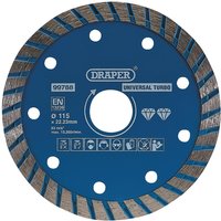 Draper Turbo Diamond Blade 115mm Draper Turbo Diamond Blade 115mm