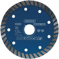 Draper Turbo Diamond Blade 125mm Draper Turbo Diamond Blade 125mm