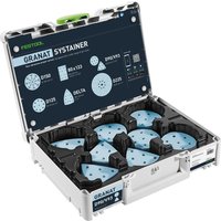 Festool SYS-STF D90/V93 GR-Set 90mm Granat Mixed Sanding Sheets & Systainer Case