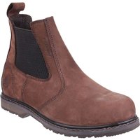 Amblers Mens Safety As148 Sperrin Lightweight Waterproof Pull On Dealer Safety Boots Brown Size 12