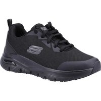Skechers Arch Fit Womens Slip Resistant Work Shoes Black Size 7