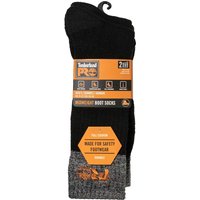 Timberland Pro Colour Block Full Cushion Boot Sock Black 6 - 11 Pack of 2 Timberland Pro Colour Block Full Cushion Boot Sock Black 6 - 11 Pack of 2
