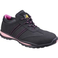 Amblers Safety FS47 Heat Resistant Lace Up Safety Trainer Black / Pink Size 7