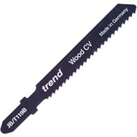 Trend T119B Jigsaw Blade Straight Cut Wood and Plastics Pack of 5 Trend T119B Jigsaw Blade Straight Cut Wood and Plastics Pack of 5
