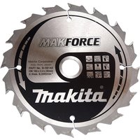 Makita MAKFORCE Wood Cutting Saw Blade 160mm 16T 20mm