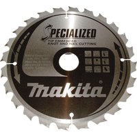 Makita SPECIALIZED Circular Saw Blade for Knot and Nail Cutting 210mm 24T 30mm