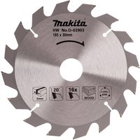 Makita Wood Cutting Circular Saw Blade 185mm 16T 30mm
