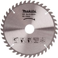 Makita Wood Cutting Circular Saw Blade 185mm 40T 30mm
