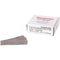 Makita 23 Gauge Stainless Steel Headless Mini Pins 18mm Pack of 10000