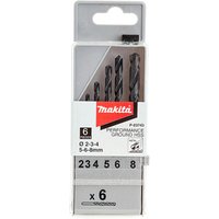 Makita 6 Piece HSS G Performance Drill Bit Set
