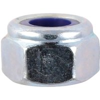 Nylon Lock Nuts Bright Zinc Plated
