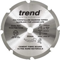 Trend Cement Fibreboard PCD Cutting Saw Blade 305mm 8T 30mm Trend Cement Fibreboard PCD Cutting Saw Blade 305mm 8T 30mm