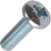 Machine Screw Pozi Pan Head Bright Zinc Plated M5 50mm Pack 100