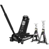 Sealey Premier 3040A Rocket Lift Trolley Jack and Axle Stands Set 3 Tonne White Sealey Premier 3040A Rocket Lift Trolley Jack and Axle Stands Set 3 Tonne White