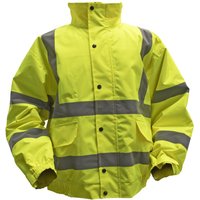 Sealey Quilted Lining Hi Vis Jacket Yellow L