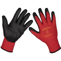 Sealey Worksafe Flexi Grip Nitrile Foam Palm Gloves Red / Black XL Pack of 12 Sealey Worksafe Flexi Grip Nitrile Foam Palm Gloves Red / Black XL Pack of 12