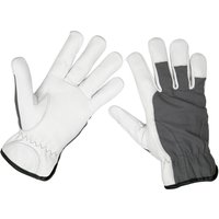 Sealey Super Cool Hide Breathable Work Gloves Grey L Sealey Super Cool Hide Breathable Work Gloves Grey L