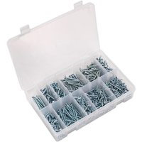 600 Piece Countersunk Self Tapping Screw Assortment