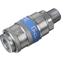 Sealey PCL Air Line Coupling BSPT Male Thread 1/4" BSPT Pack of 1 Sealey PCL Air Line Coupling BSPT Male Thread 1/4" BSPT Pack of 1