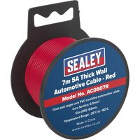 Sealey Automotive Cable 5amp Red 2mm 7m Sealey Automotive Cable 5amp Red 2mm 7m