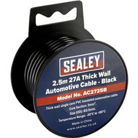Sealey Automotive Cable 27amp Black 3.5mm 2.5m Sealey Automotive Cable 27amp Black 3.5mm 2.5m