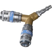 Sealey AC87 PCL Air Line Twin Coupling Bodie Y Adaptor Sealey AC87 PCL Air Line Twin Coupling Bodie Y Adaptor