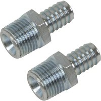 Sealey PCL Screwed Tailpiece 1/2" BSPT 1/2" Pack of 2 Sealey PCL Screwed Tailpiece 1/2" BSPT 1/2" Pack of 2