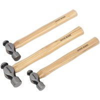 Sealey 3 Piece Ball Pein Hammer Set Sealey 3 Piece Ball Pein Hammer Set