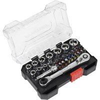 Sealey 31 Piece 1/4" Drive Socket and Bit Set 1/4" Sealey 31 Piece 1/4" Drive Socket and Bit Set 1/4"