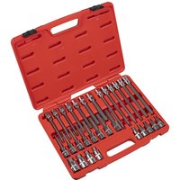 Sealey 30 Piece 1/2" Drive Hexagon Socket Bit Set Metric 1/2" Sealey 30 Piece 1/2" Drive Hexagon Socket Bit Set Metric 1/2"