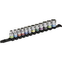 12 Piece 3 8" Drive Coded Hexagon Socket Set