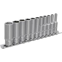 Sealey 11 Piece 1/4" Drive Deep Hexagon WallDrive Socket Set Imperial 1/4" Sealey 11 Piece 1/4" Drive Deep Hexagon WallDrive Socket Set Imperial 1/4"
