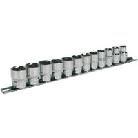 12 Piece 3 8" Drive Hexagon WallDrive Socket Set Metric